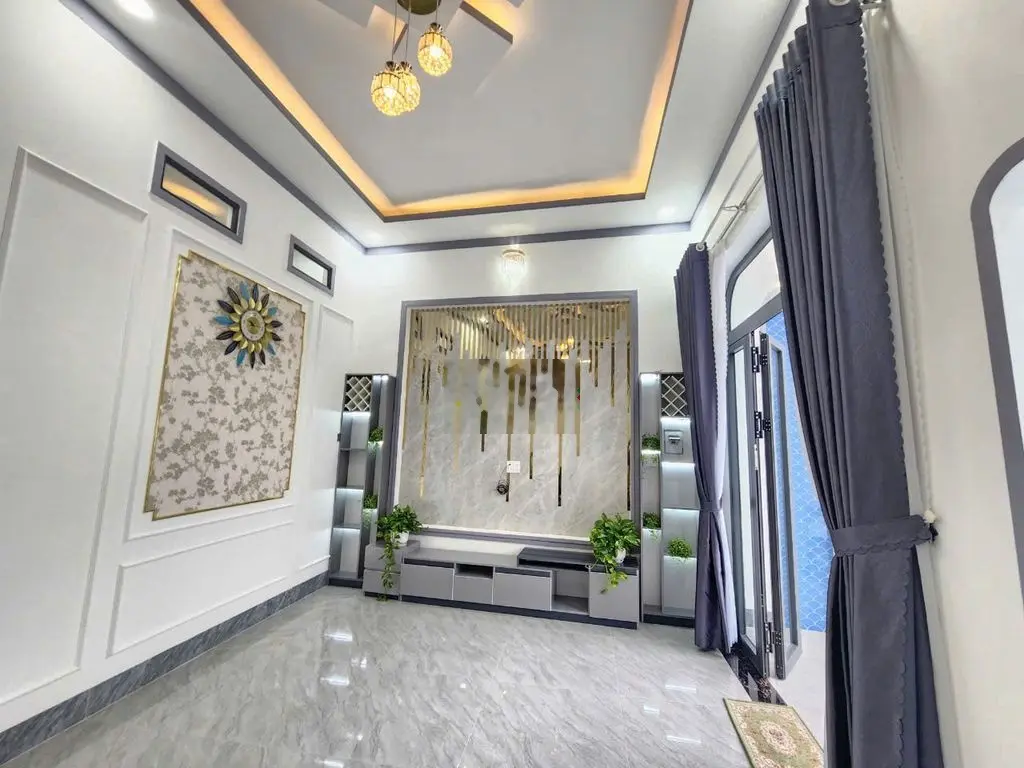 Nhà đẹp 100% thổ mới xây - thị trấn Châu Thành-Bến Tre đường xe 16 chỗ