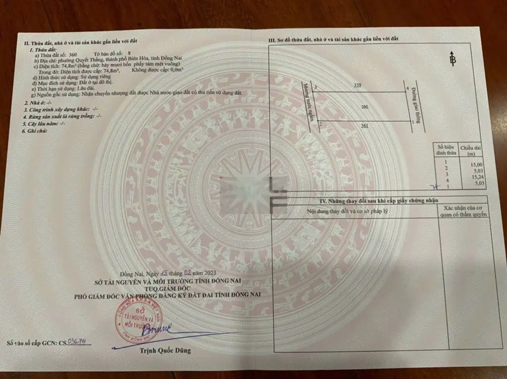 Bán lô đất ngay khu trung tâm hành chính công Biên Hòa