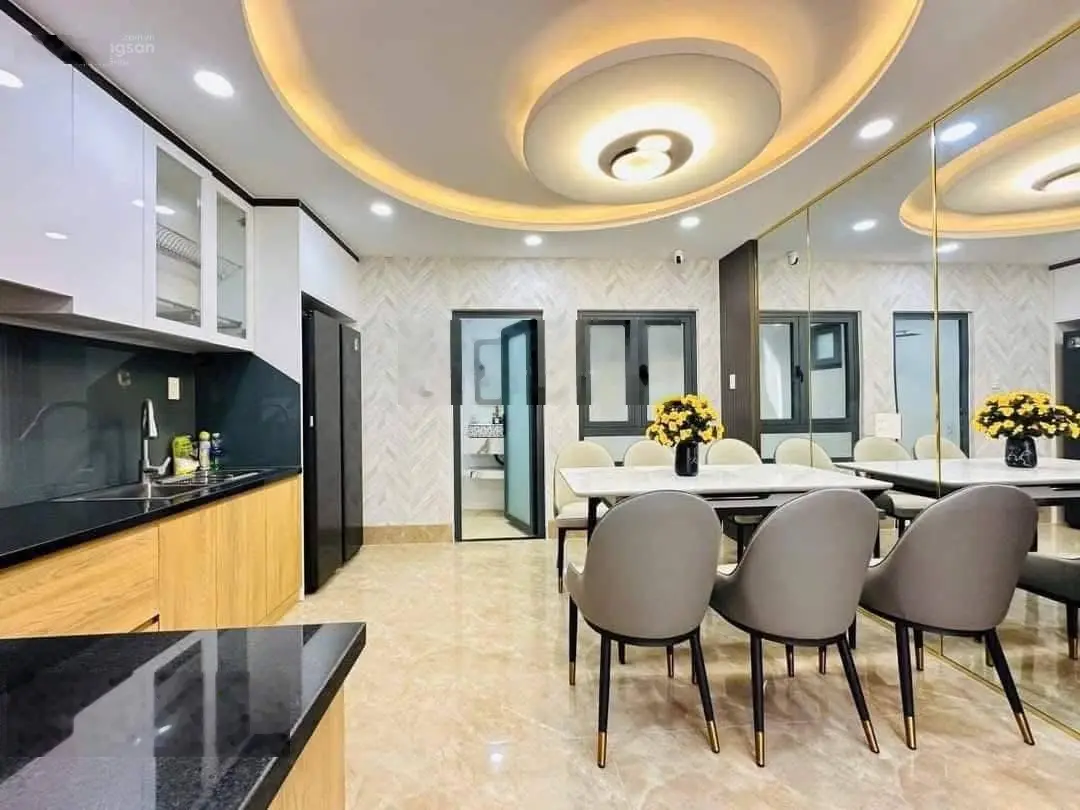 Bán nhà hxh 12m 476/2G Quang Trung P10 full nội thất cn: 60.1m2 (4x16m) 4 tầng 5pn 7wc