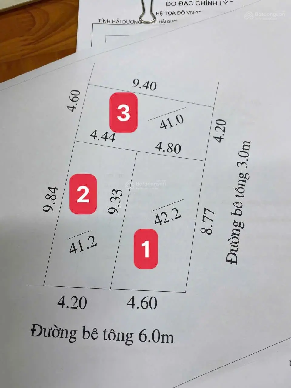 Bán lô đất ngõ phố Triệu Quang Phục phường Cẩm Thượng thành phố Hải Dương giá rẻ 600 tr - 700 tr