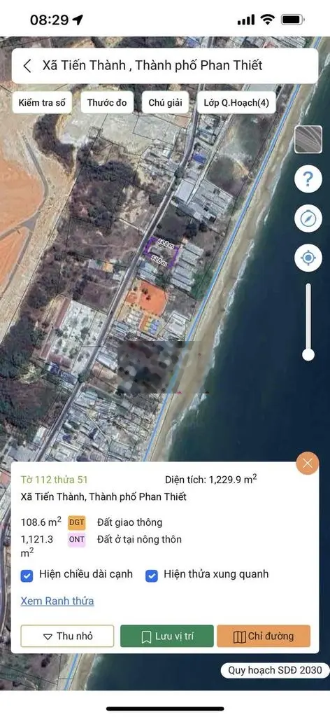 CẦN BÁN ĐẤT MTKD ĐƯỜNG LẠC LONG QUÂN - TIẾN THÀNH - PHAN THIẾT