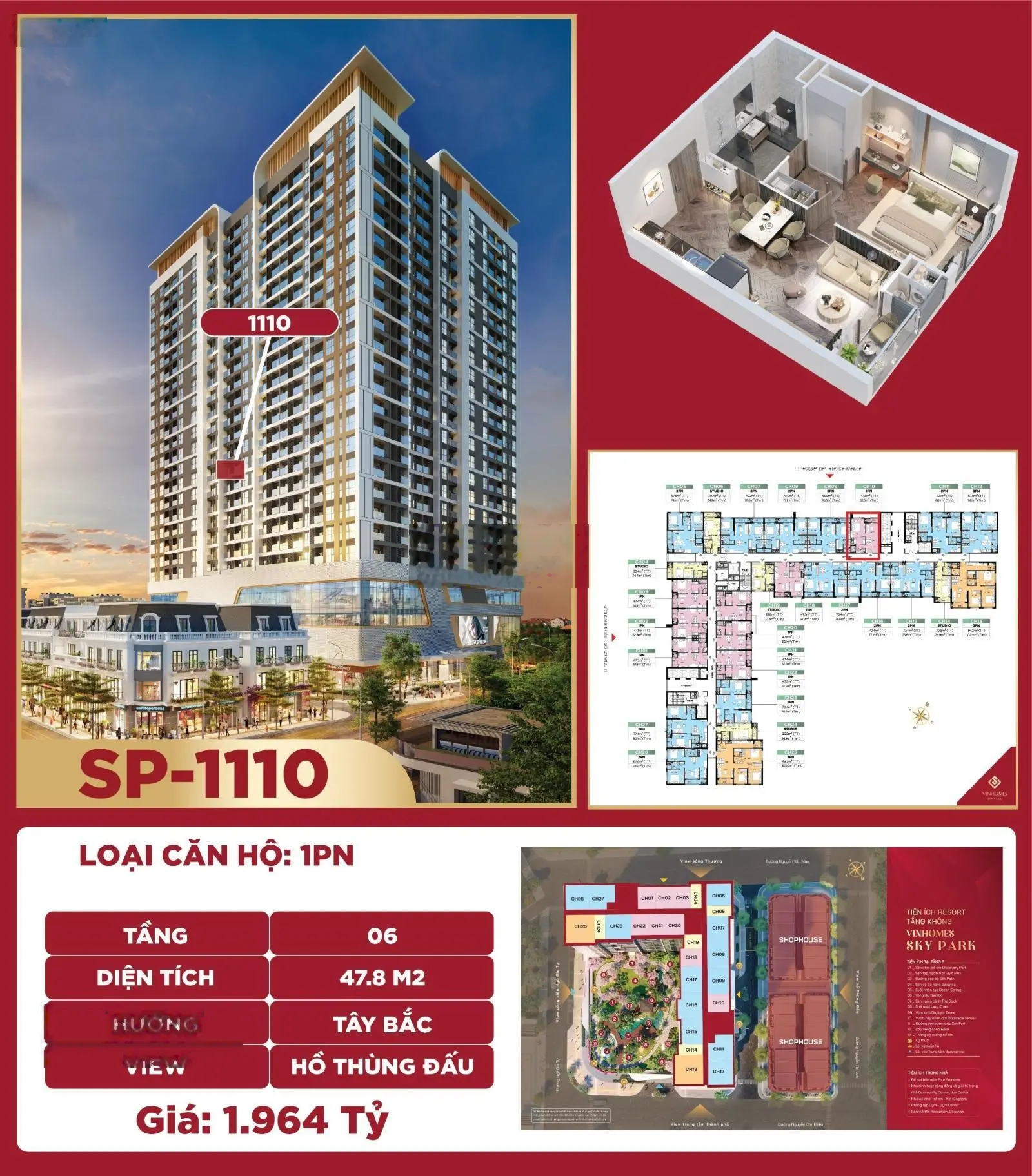 Độc quyền 3 căn siêu hót Vinhomes Sky Park Bắc Giang giá từ 2.1xx tỷ