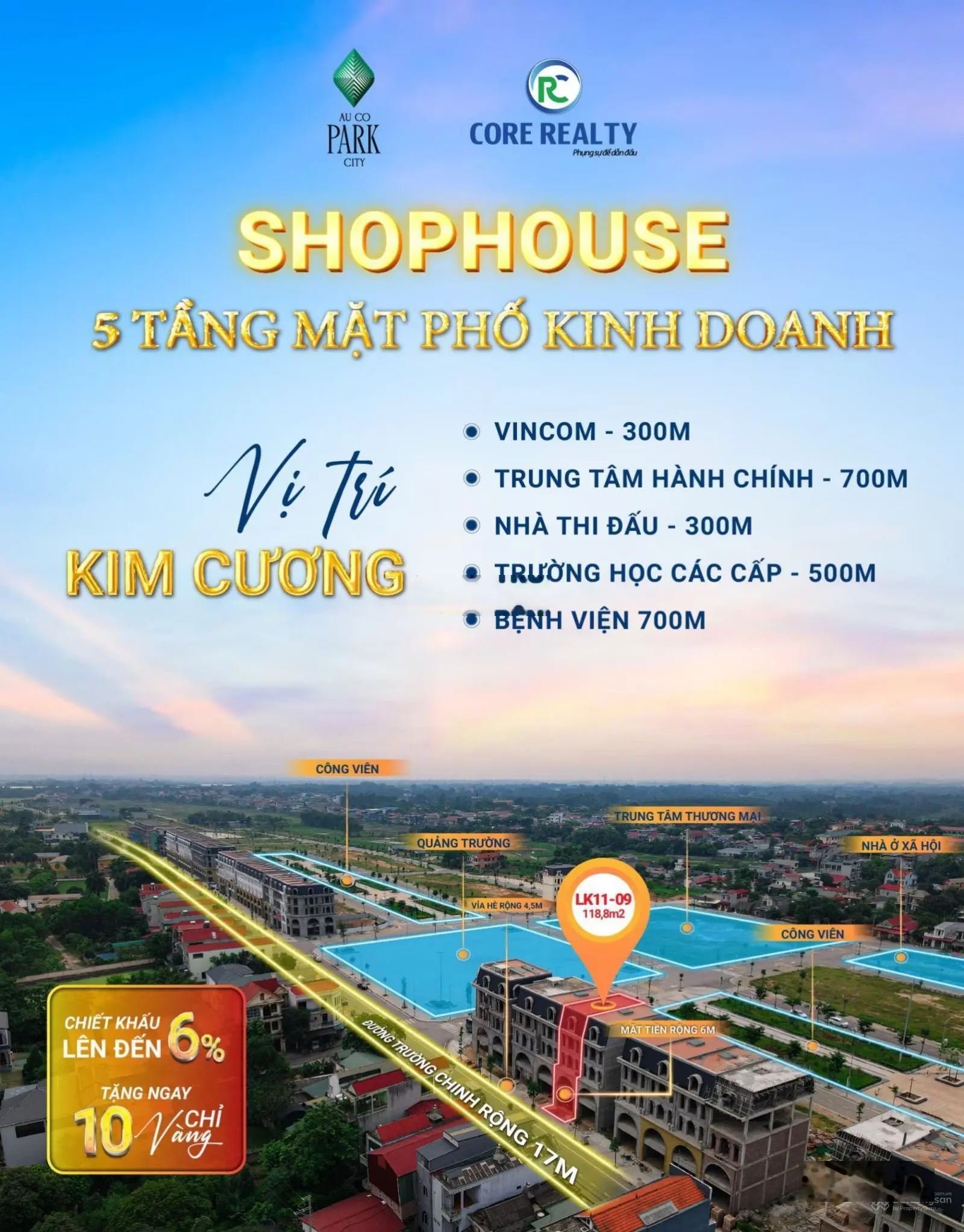 Căn đất nền bt hướng Nam siêu đẹp bt9 - 09 dự án Âu Cơ Park City Phú Thọ
