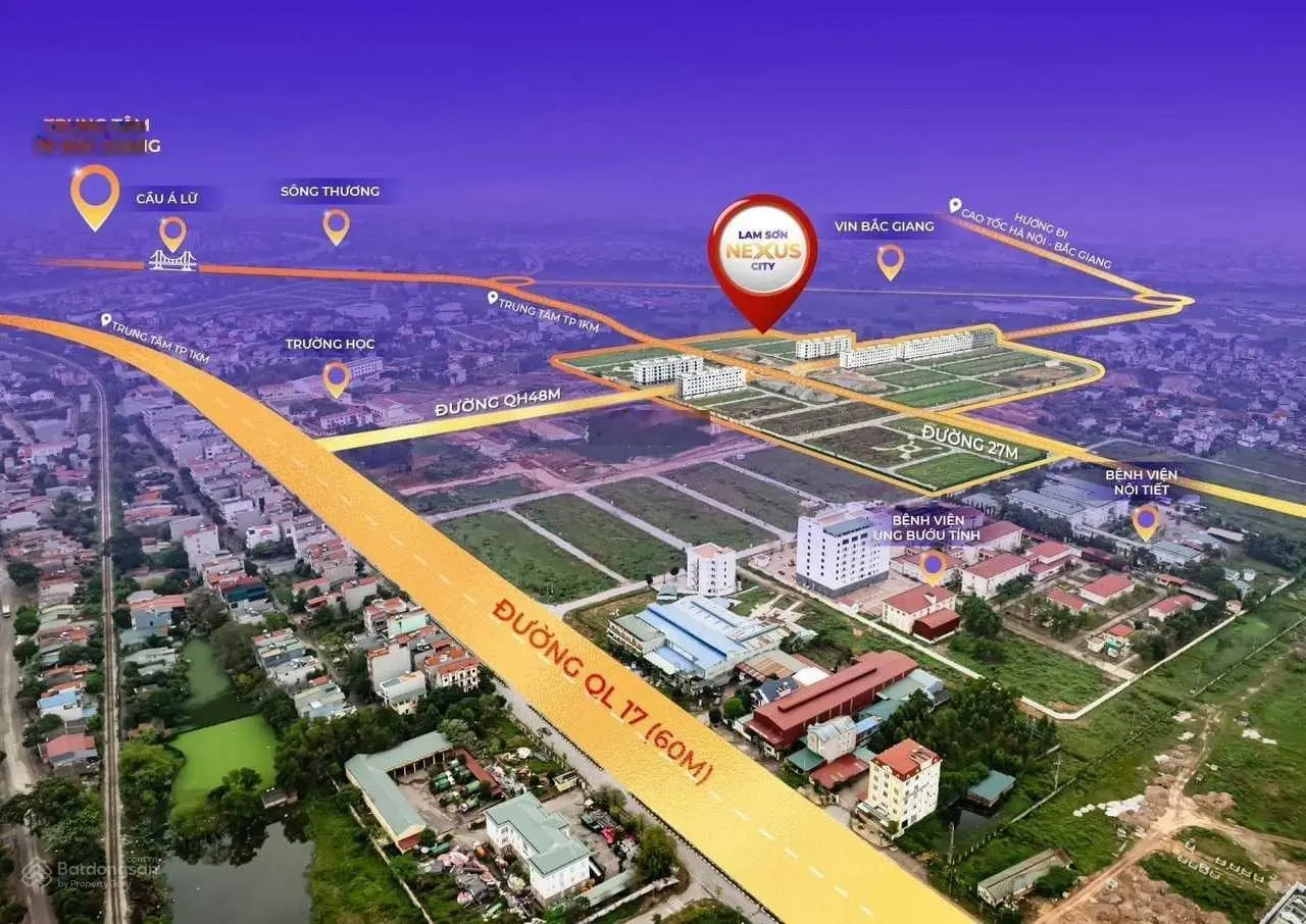 Đất nền KĐT mới Lam Sơn Nexus City, TP Bắc Giang - điểm đến cho NĐT