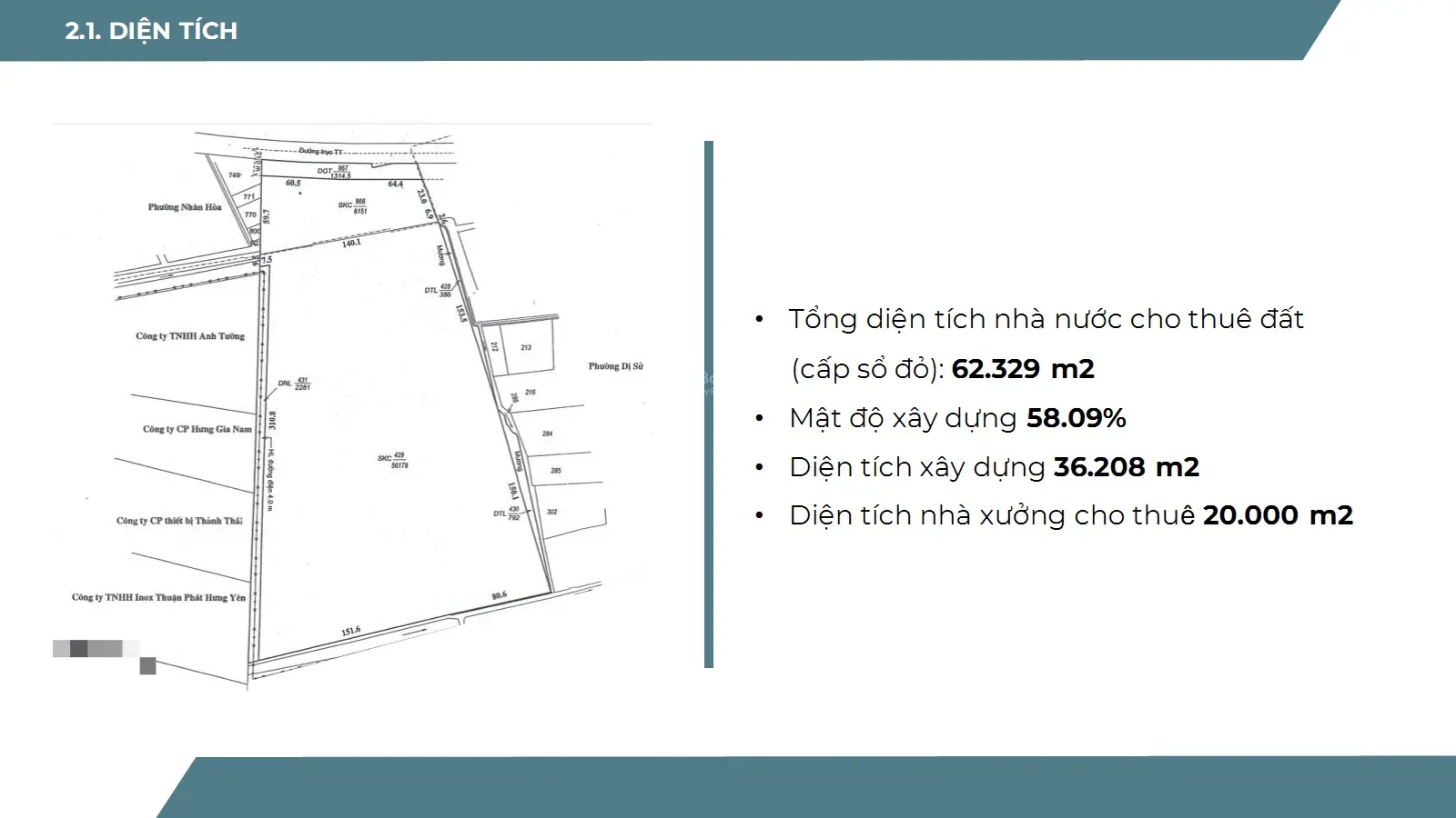 Bán đất CN 6,2ha (Đường Nguyễn Bằng, Mỹ Hào) đã san lấp 2,8tr/m2(~115 USD/m2)đã VAT có thương lượng