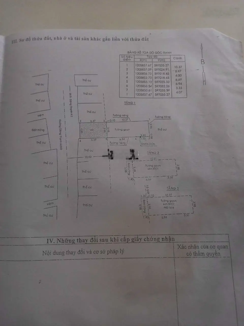 Bán nhà hai lầu gần trường học Nguyễn Hữu Tiến