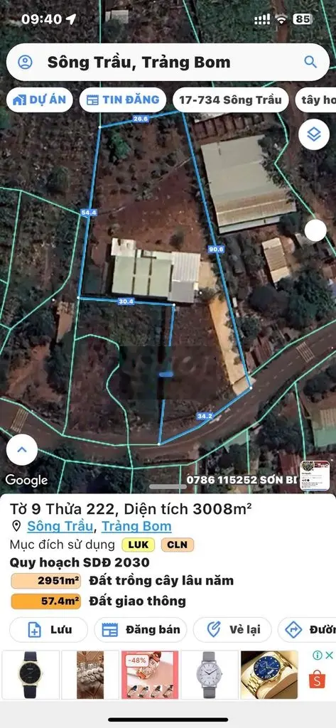 Nhà Vườn 3000m2 mặt tiền nhựa xe công đi thoải mái