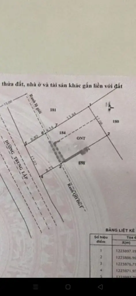 Bán đất xã TLT mặt tiền đường Trung Lập. 12x27 120tc. Giá 3.5 tỷ.