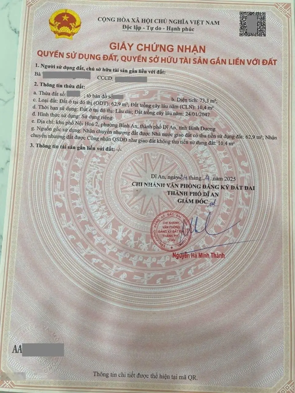 Nhà gần ngã tư Bình Thung phường Bình An Tp Dĩ An