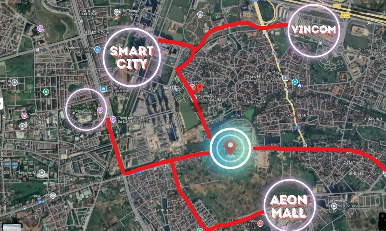 Nhà riêng 5 tầng S=30m2, có sổ, nhỉnh 4 tỷ, cách smartcity 1km, cách Aeon 1km, cách vincom 1,5km