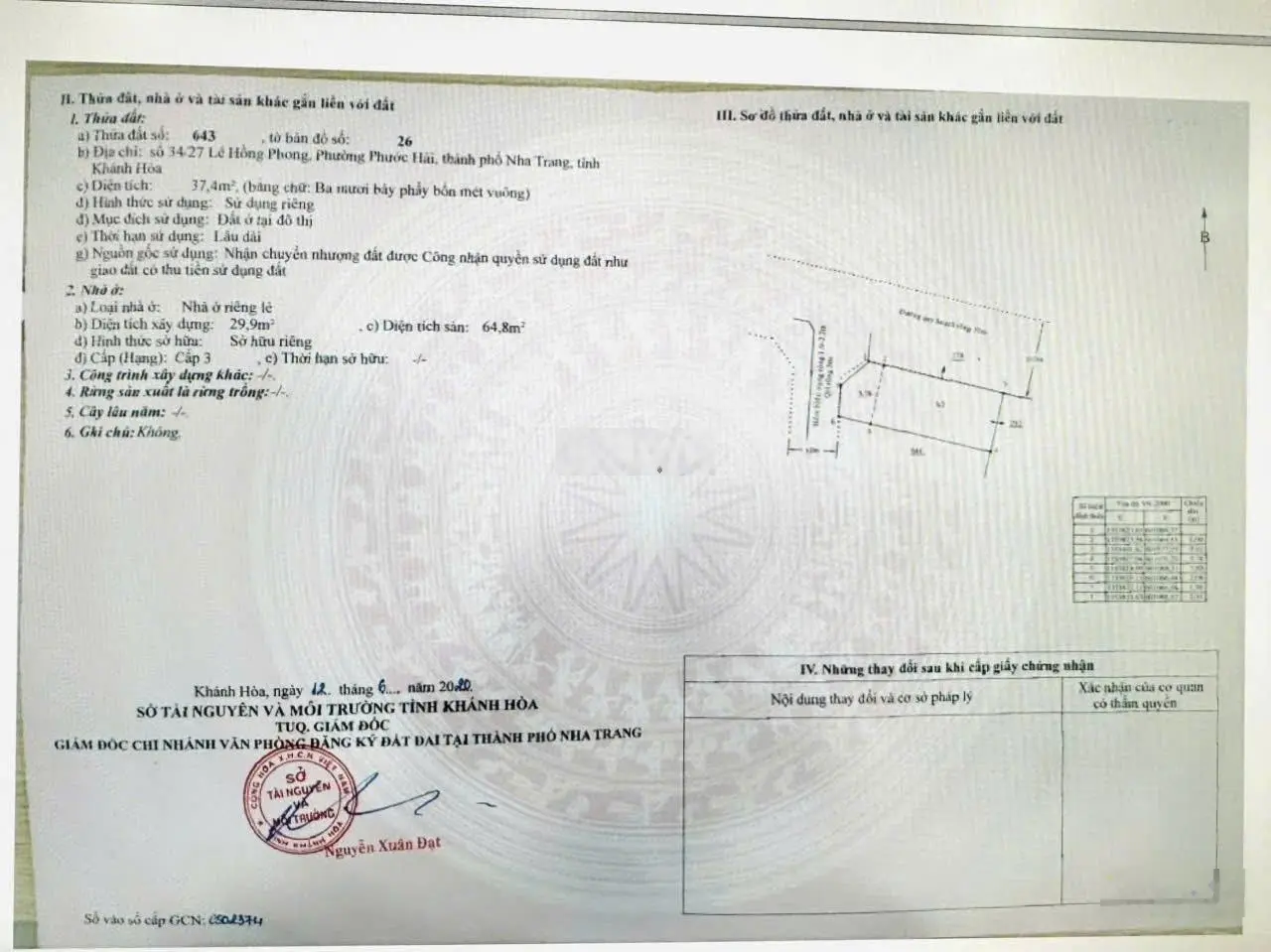 Bán nhà 3 tầng hẻm ô tô thông TTTP đường Lê Hồng Phong, Nha Trang, gần UBND phường Phước Hải