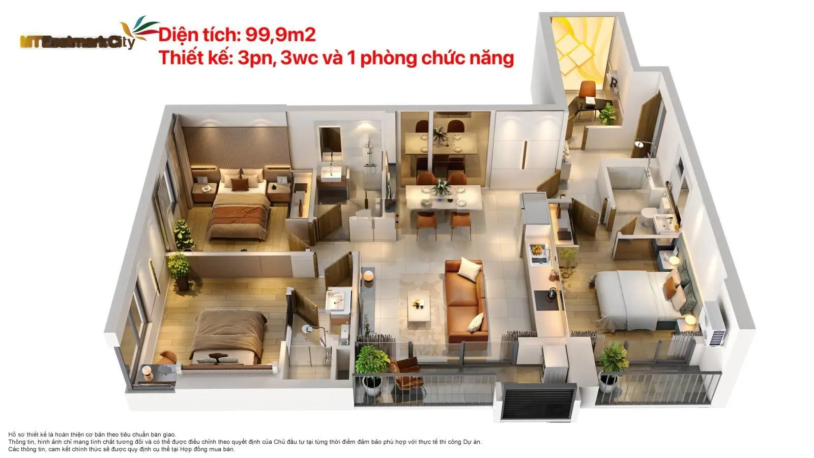 1,386 tỷ mua được căn 4PN-3WC diện tích 99,9m2 tại quận 9