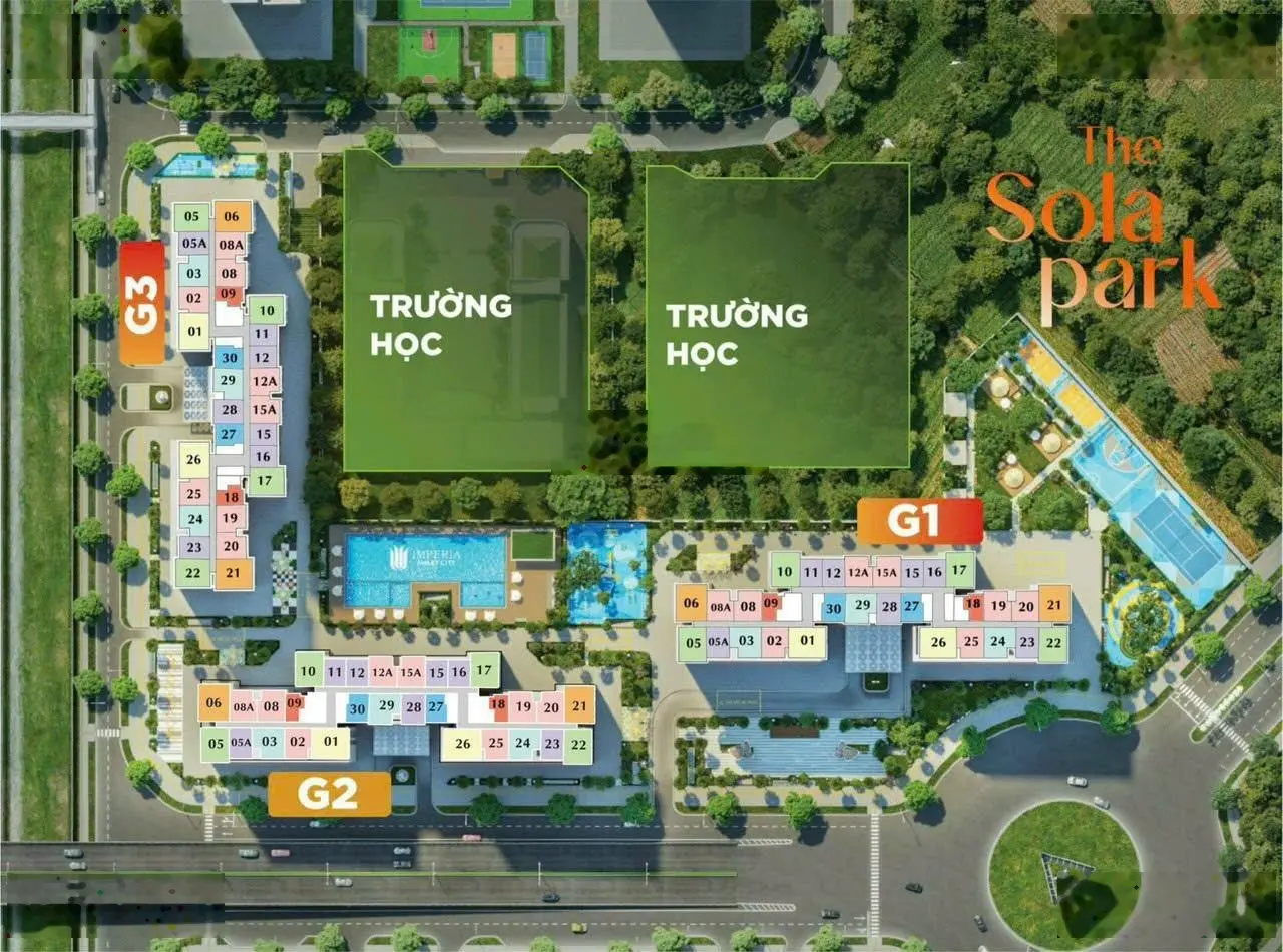 Imperia The Solar Park - cầm 500 đến 600 triệu mua được nhà tại Vinhomes Smartcity