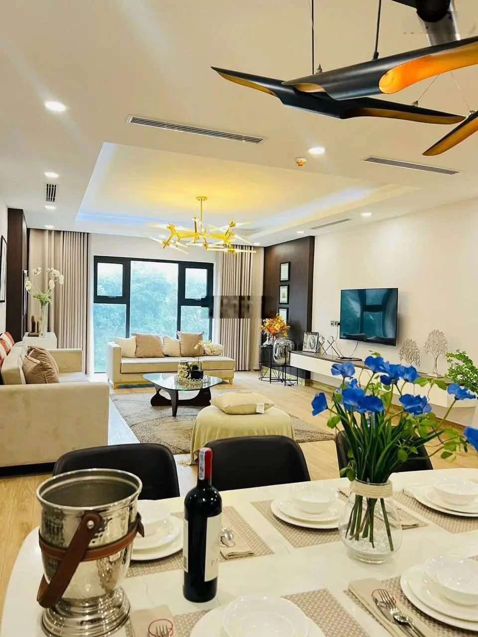 Căn A203, A303 ban công Tây Bắc, giá trả thẳng 7,84 tỷ, hoặc vay miễn gốc lãi 60% 18 tháng