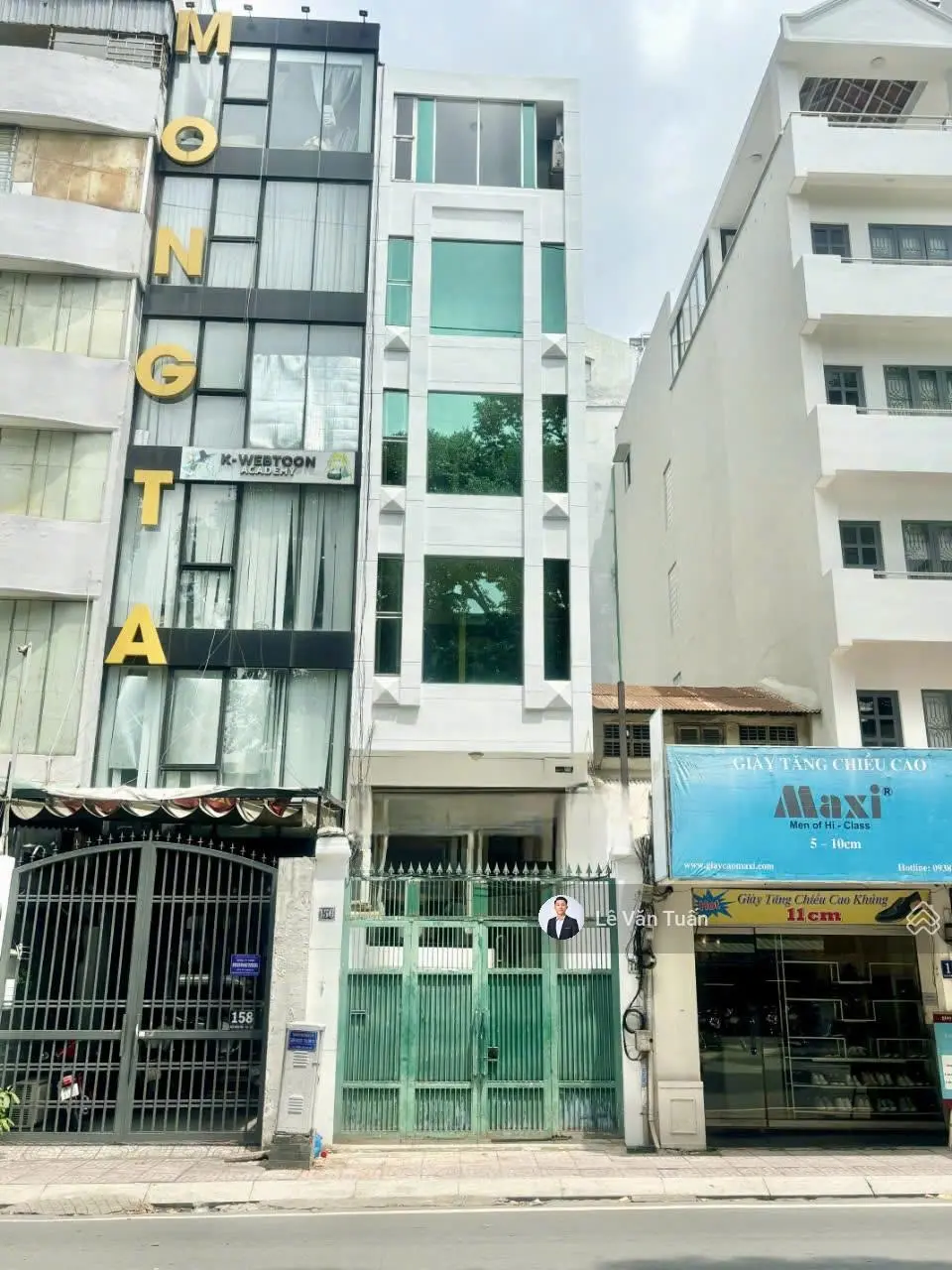 Bán tòa nhà mặt tiền số: 156 Điện Biên Phủ, Quận 3. Ngay CV Lê Văn Tám, Hai Bà Trưng. Hầm + 6 tầng