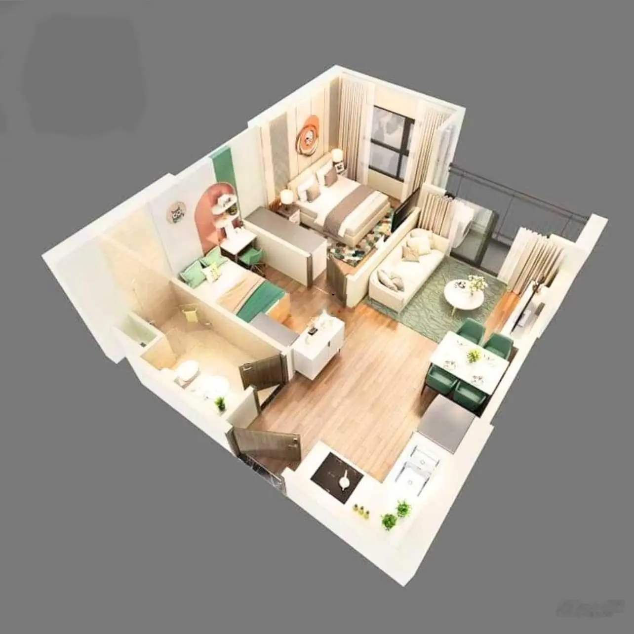 Mở bán đợt đầu dự án Destino Centro. Chỉ 450tr sở hữu ngay căn hộ 2PN - 55m2