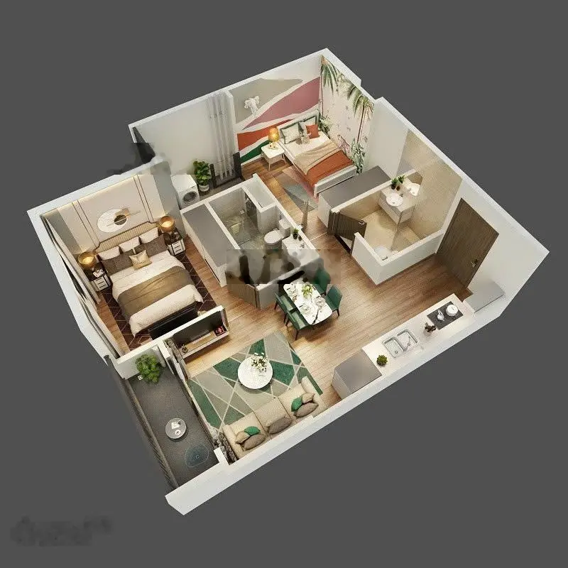 Bán căn hộ 40 m2 chỉ 950 triệu tại destino centro, mỹ yên, long an hot hot