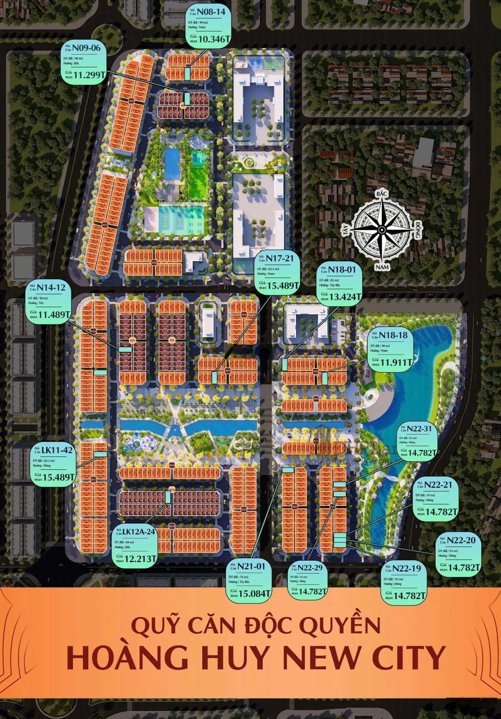 Quỹ 30 căn VIP 77m,83m,90m,96m lô góc Hoàng Huy new city giá CĐT Vốn hơn 3 tỷ xây 5 tầng đường 18m