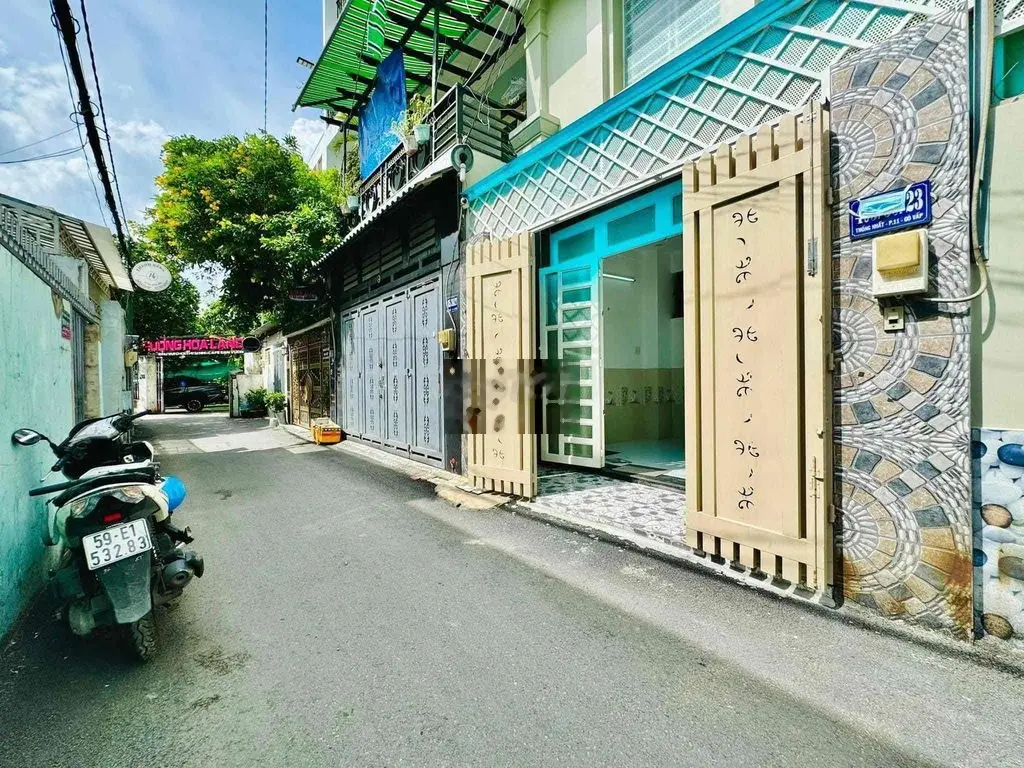 Nhà hxh 6m thông 3 tầng 5pn 4wc 6x8m Thống Nhất P16 Gv