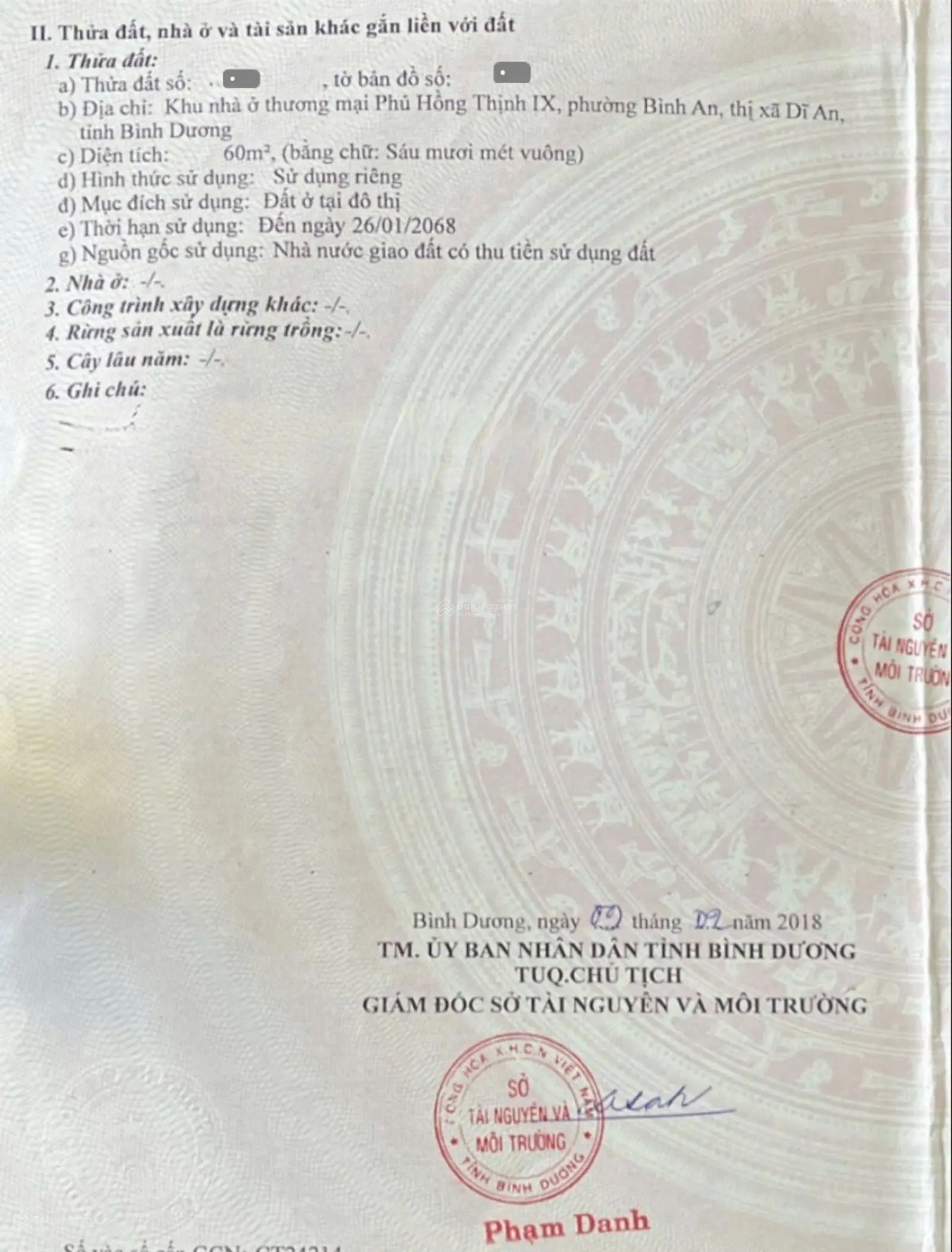 Đất KDC, gần Làng Đại Học Quốc Gia TPHCM