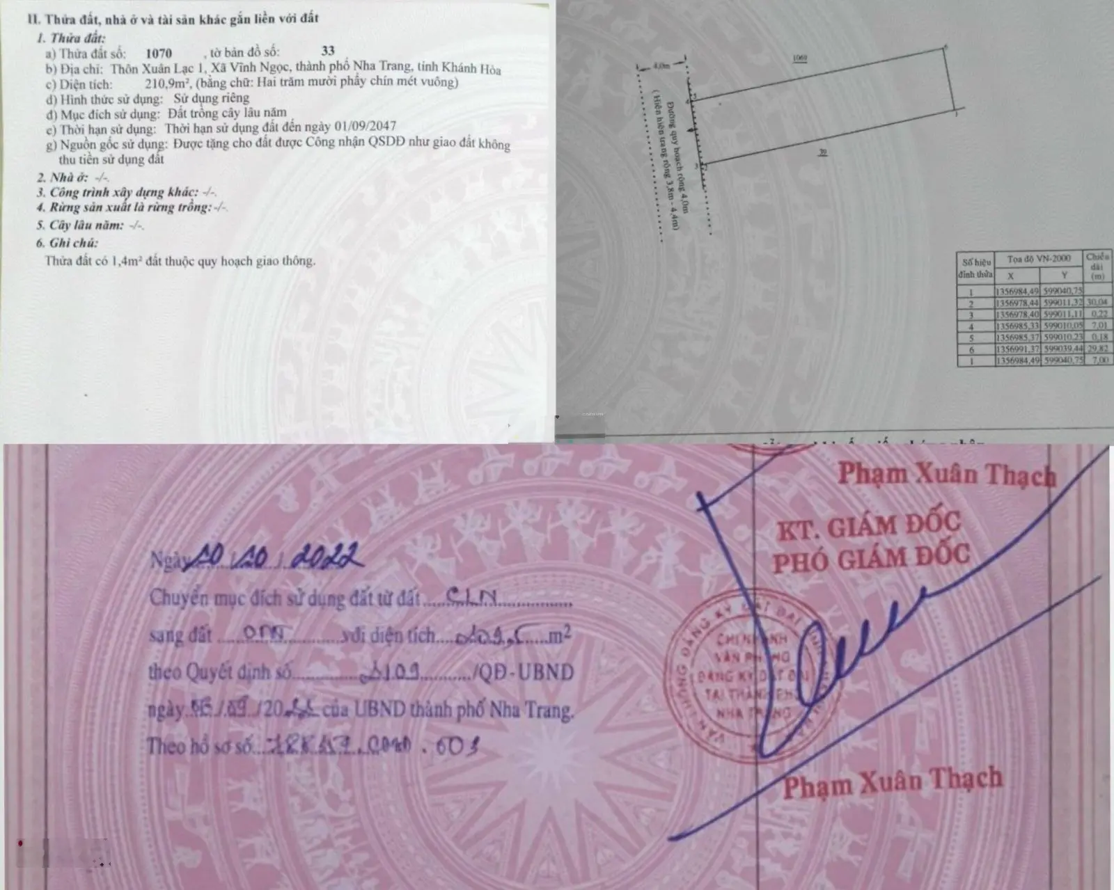 Đất rẻ Vĩnh Ngọc Nha Trang (cạnh kề KĐT Vĩnh Điềm Trung)