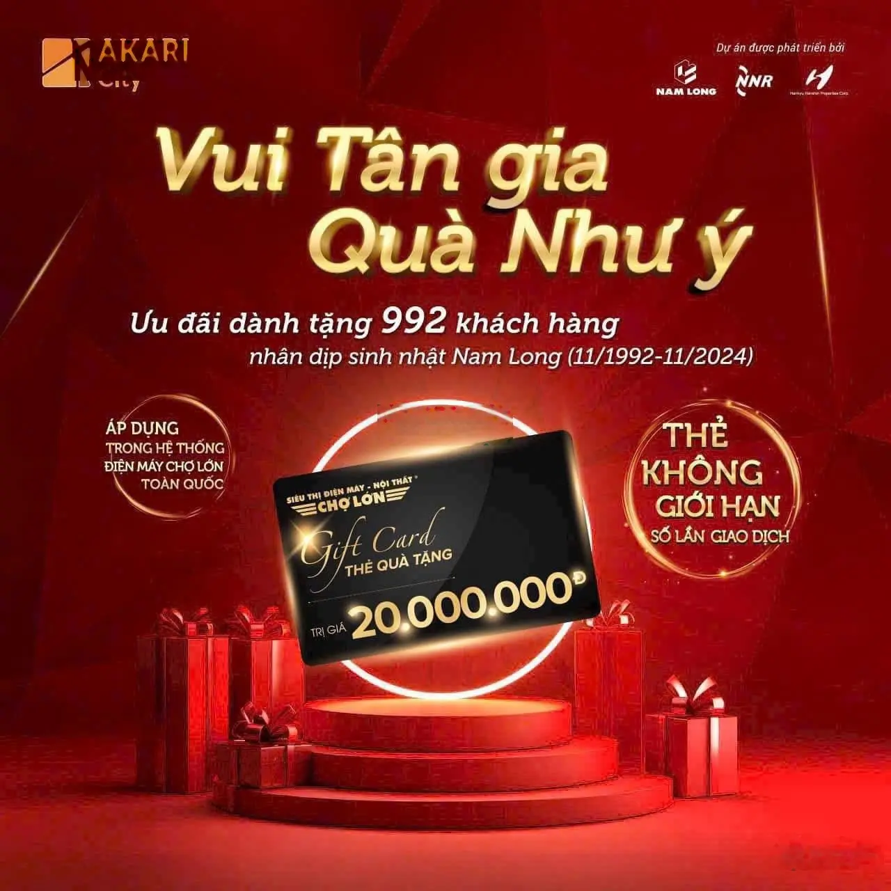 Bán căn hộ giá 4,252 tỷ VND tại Akari City Nam Long
