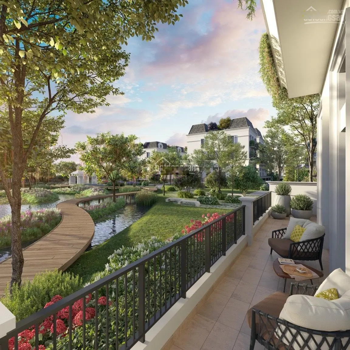 Biệt thự đơn lập Le Jardin ParkCity mẫu C 216m2 cực đẹp