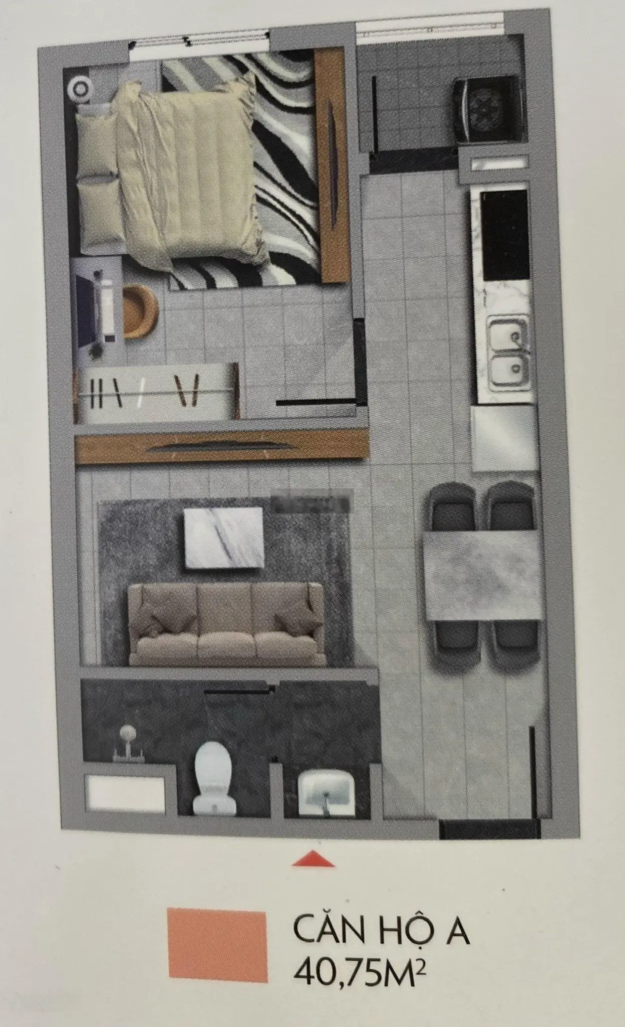 bán nhanh căn 40m2 1pn giá bao hết thuế phí 800 triệu