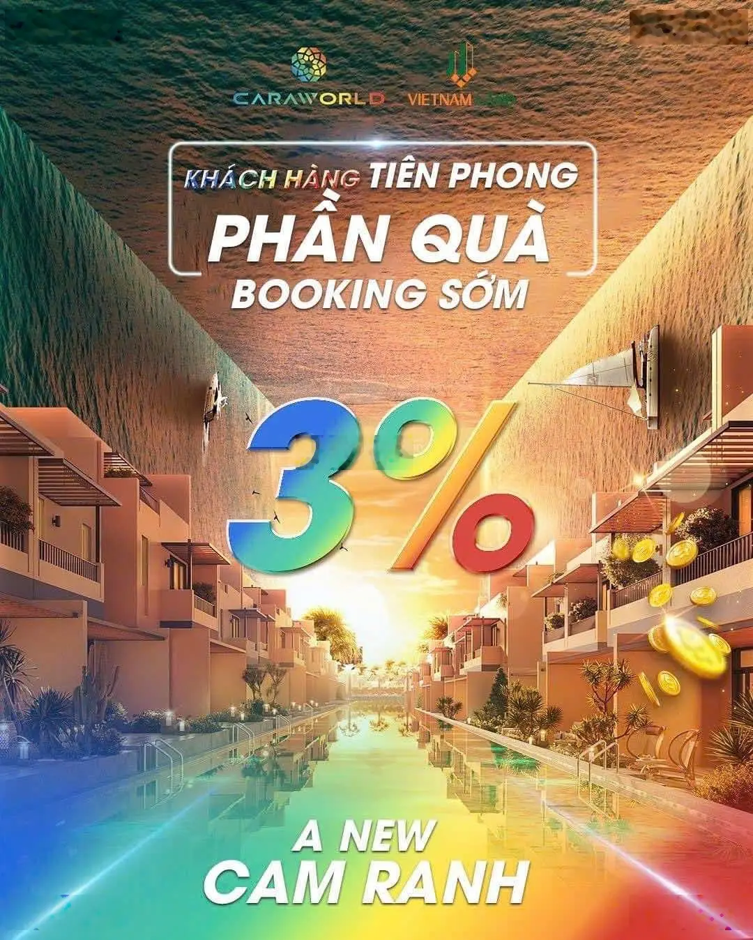 Nhà phố Sông Town - Phân khu cao cấp Cara World Cam Ranh, diện tích 108-120m, giá từ 8 tỷ