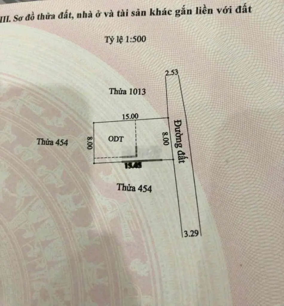 Đất Lái Thiêu 8x15m