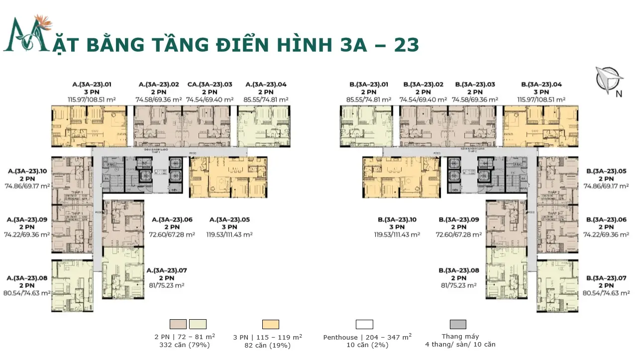 Bán 2 phòng ngủ 81m2 Essensia Nam Sài Gòn 5,2 tỷ LH 0937 688 ***