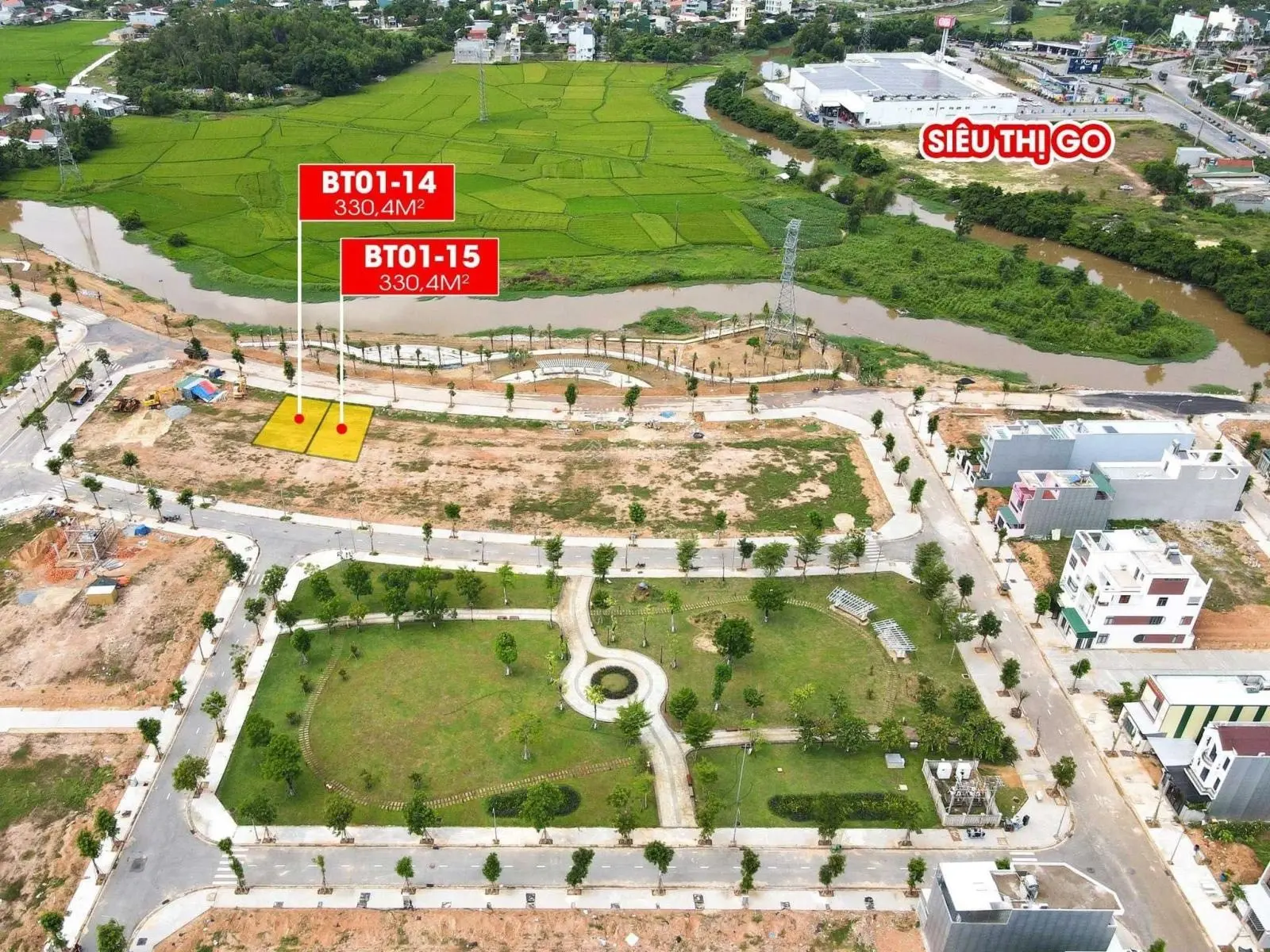 Hàng xịn đầu tư bất động sản tại Quảng Ngãi - chỉ có thể là đất nền biệt thự ven sông KĐT Phú Mỹ