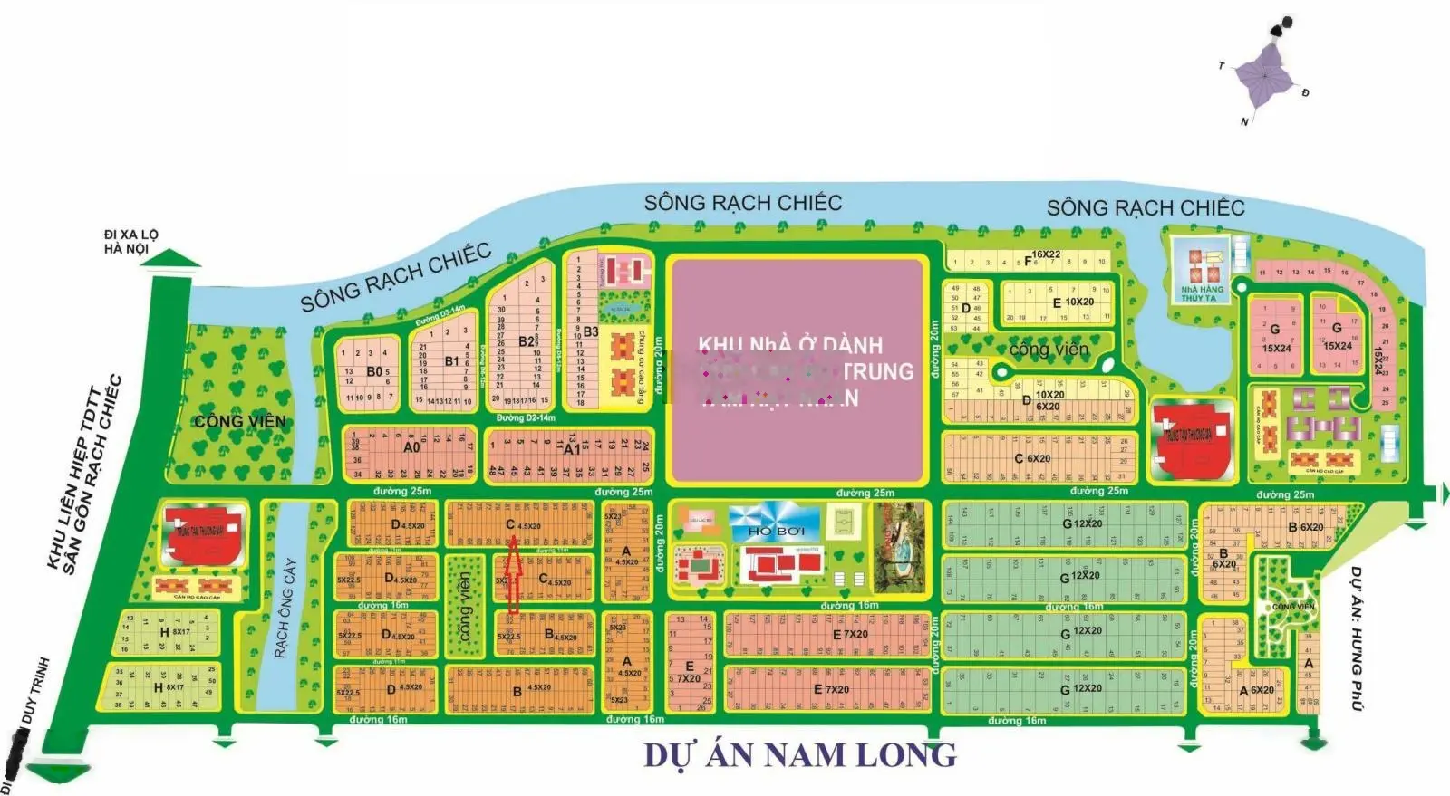 Bán đất kdc Nam Long nền D6.. 90m2 giá 7,7 tỷ sổ chính chủ