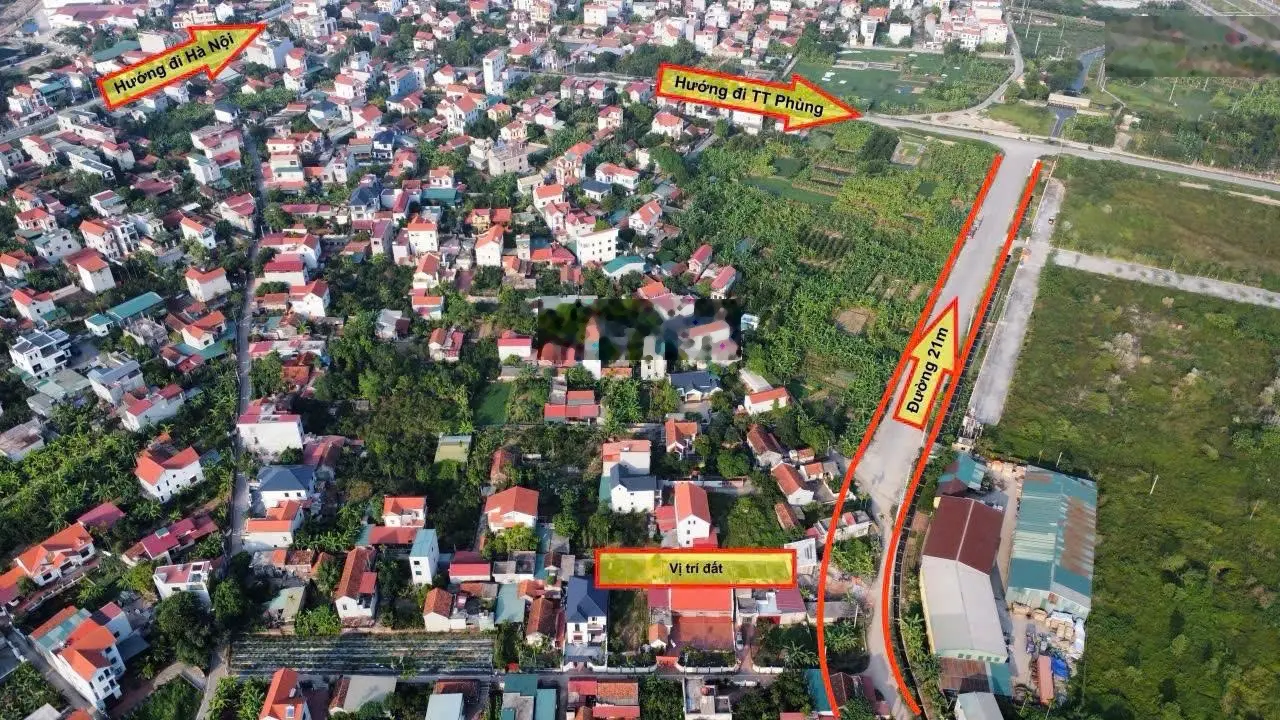 Bán gấp đất tại xã hồng hà, đan phượng, hà nội, gần vành đai 4, sát đường 21m