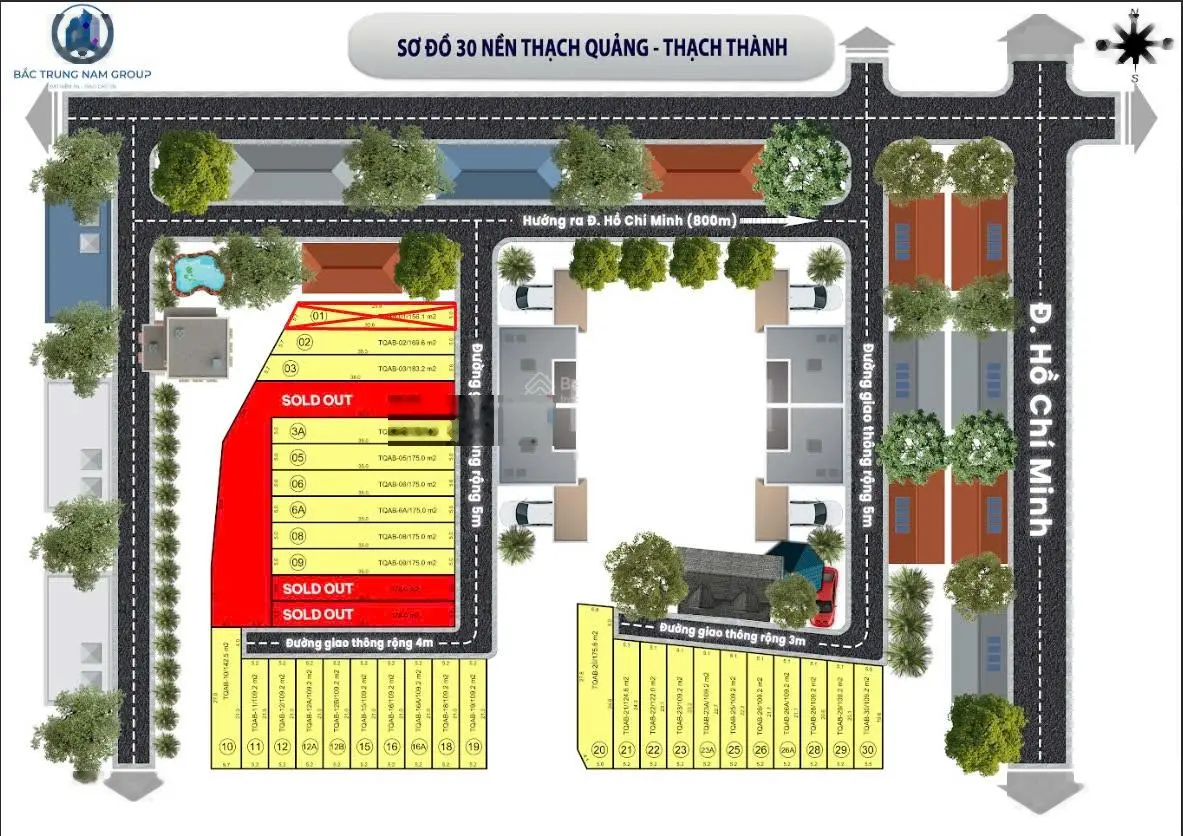 Bán đất tại đường hồ chí minh, giá thỏa thuận, 175m2,chỉ còn 2 lô duy nhất