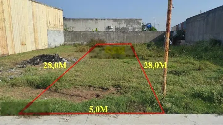 Bán đất giáp ranh hcm - diện tích 140m2 - 1,28 tỷ tl