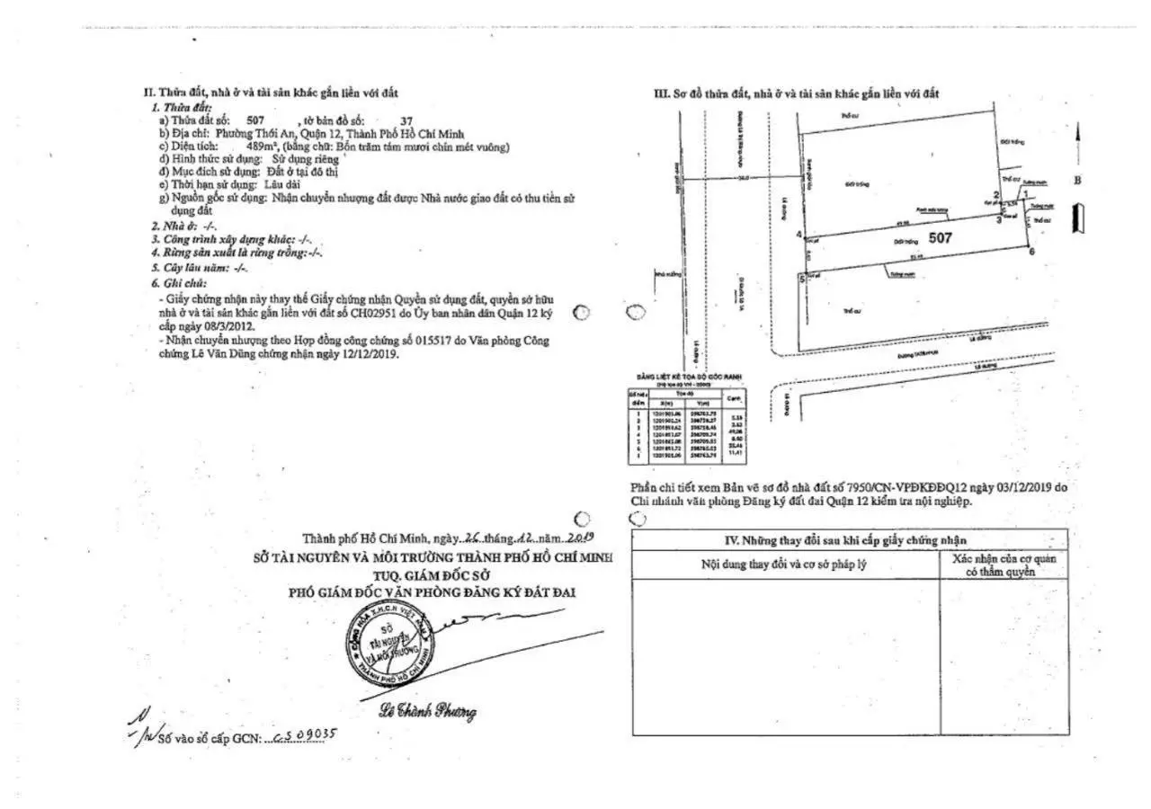 Bán lô đất đẹp NH 11m x 55m mặt tiền đường Lê Thị Riêng, P. Thới An, Quận 12, giá: 26.990 tỷ