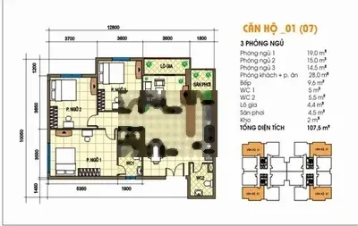 Căn hộ Nguyễn Phúc Nguyên, ngay CLB Lan Anh, Q.3, 78m2, 3.7 tỷ