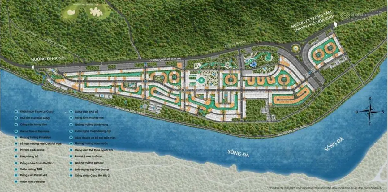 Chỉ trên dưới 8 tỷ căn biệt thự mặt Sông Đà cả nhà và đất tại Casa Del Rio TP Hòa Bình