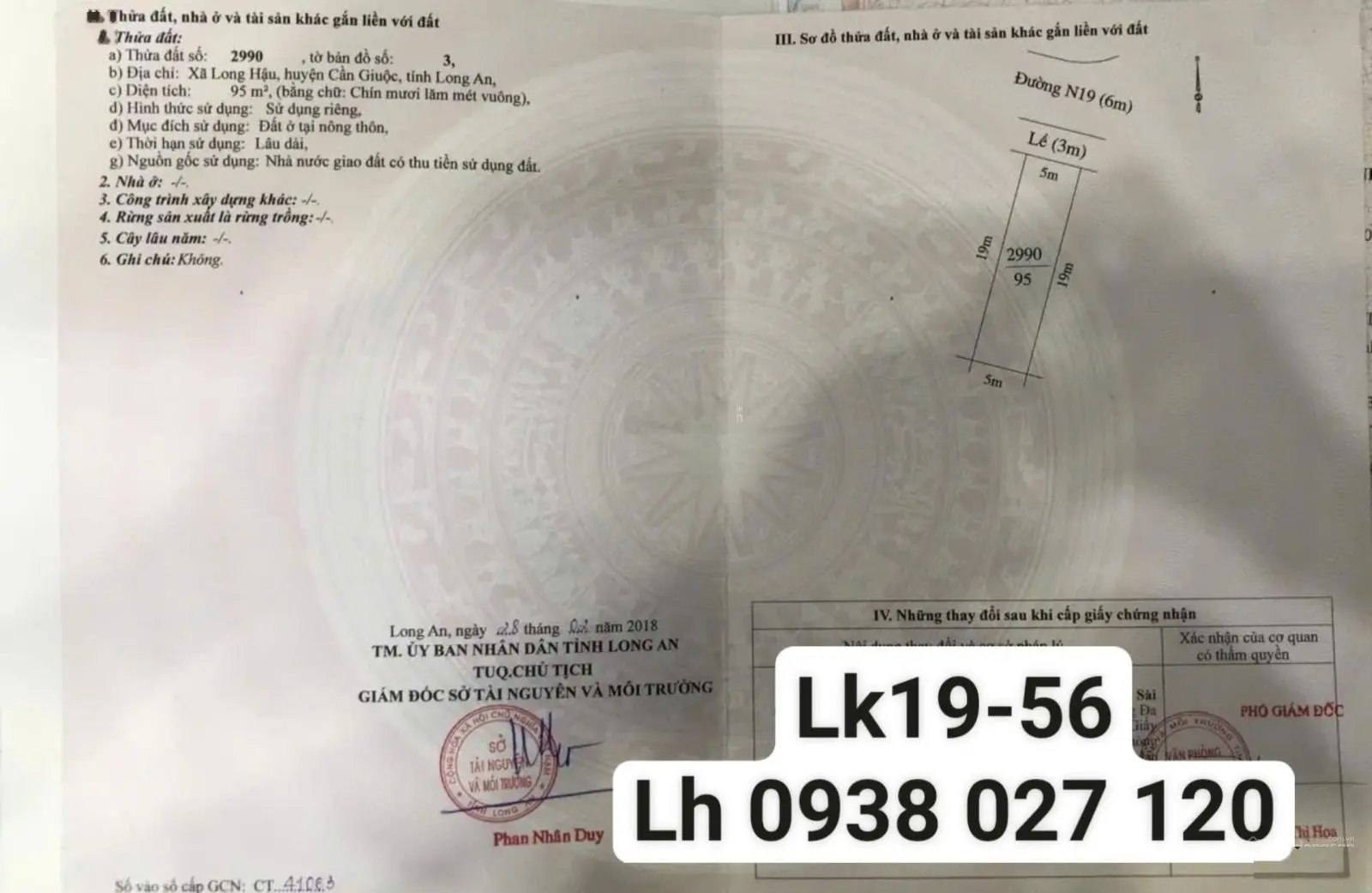 Bán đất nền 95m2 gần trường học đường n19 rộng 12m trãi nhựa tại kdc nam sài gòn long hậu cần giuộc