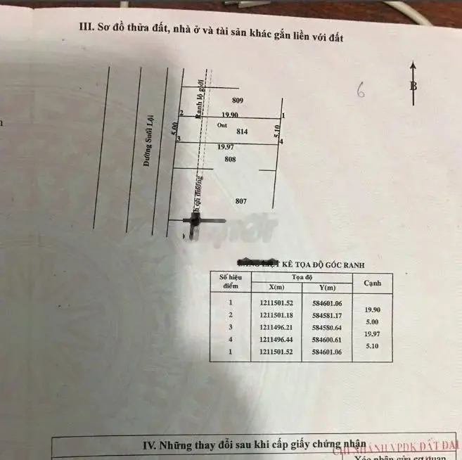 Bán gấp lô đất 100m2 giá 1tỷ350 đường Suối Lội Tân Thông Hội Củ Chi