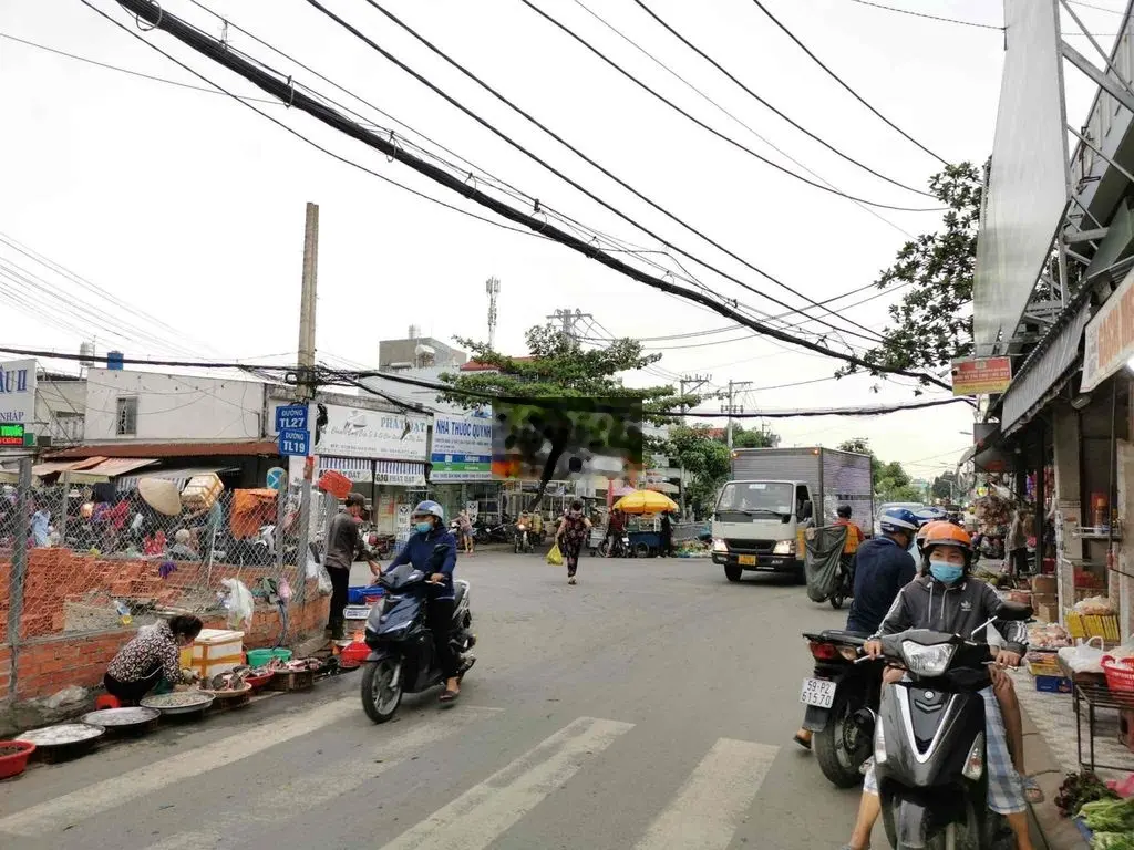 Bán đất mặt tiền chợ Cầu Đồng TL18-TL27 P Thạnh Lộc Q12