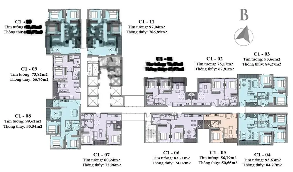 Hàng độc bản Vinhomes D'Capitale Trần Duy Hưng, giá rẻ nhất thị trường 82m2, Đông Nam, view hồ