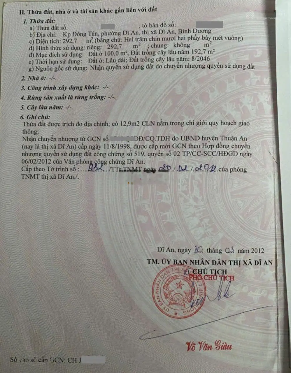 Bán nhà cấp 4 MT đường Nguyễn Du P.Dĩ An Tp Dĩ An