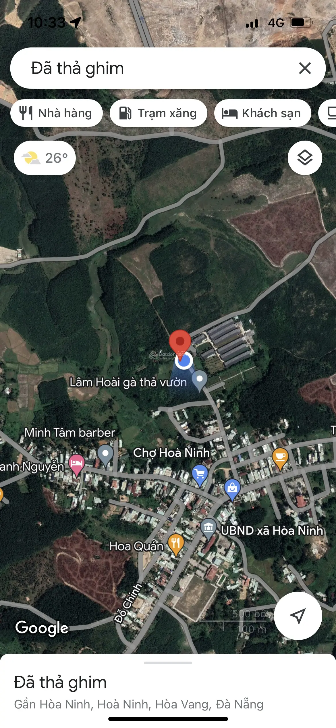900m2 có 180m2 đất ở giá 4.5 tỷ đường 5m cách DT 602, ủy ban xã Hòa Ninh chỉ 200m