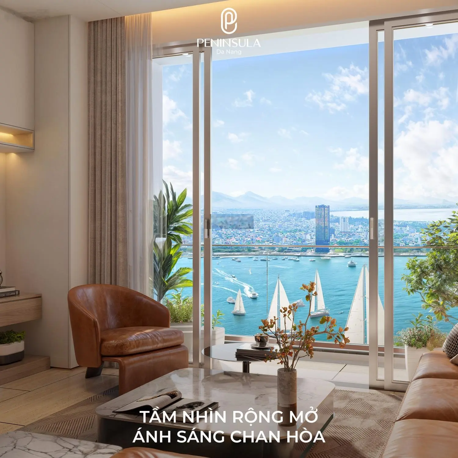 Căn hộ trung tâm Đà Nẵng có view tuyệt đỉnh hướng thẳng ra sông Hàn