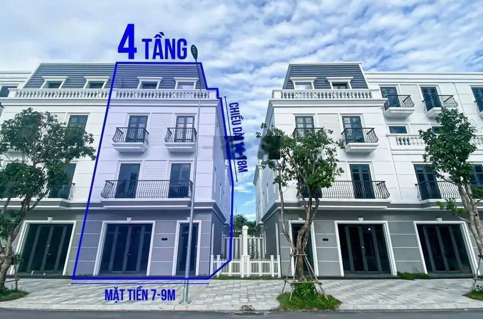 Căn xẻ khe mặt đường 32m dự án Vincom Quang Trung Vinh