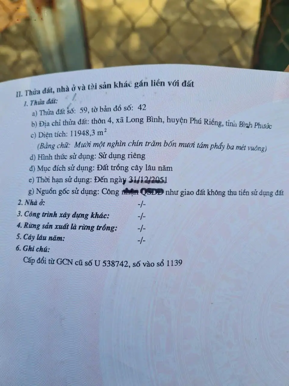 Cần bán lô đất tại Bình Phước, đồng ý tiếp môi giới, miễn tiếp quảng cáo