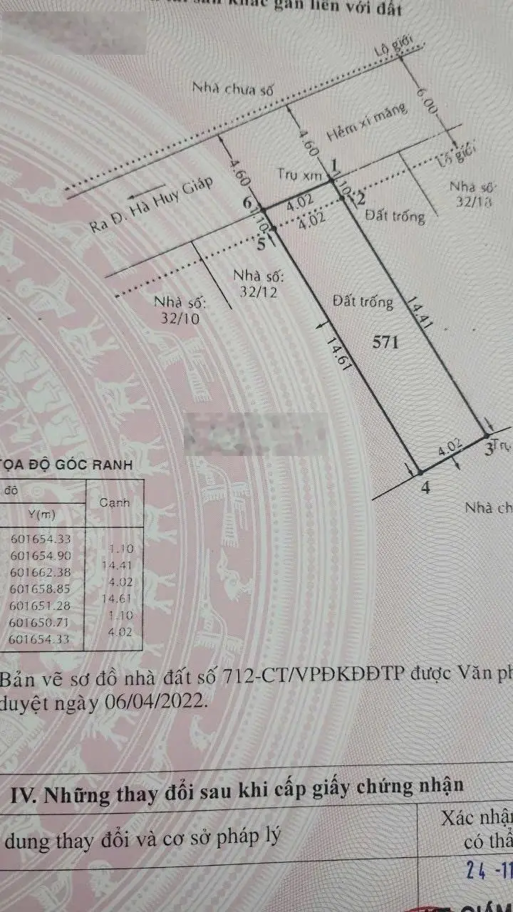 Đất SHR giá tốt còn thương lượng Thạnh Xuân 40, Q12