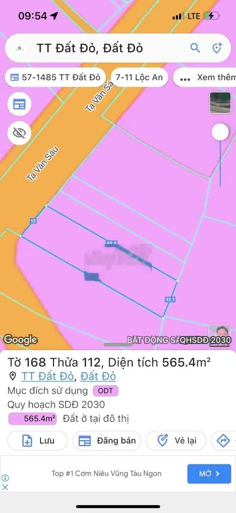 MẶT TIỀN ĐƯỜNG TẠ VĂN SÁU KD BUÔN BÁN 12x50M - 565M2